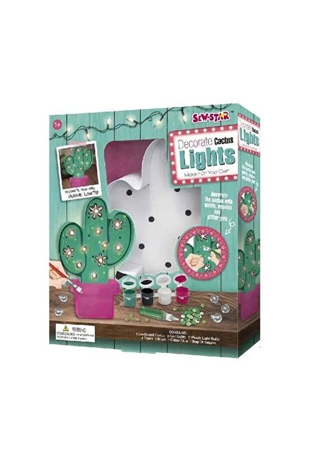 - Decorate Your Own String Lights Led Kit - Cactus