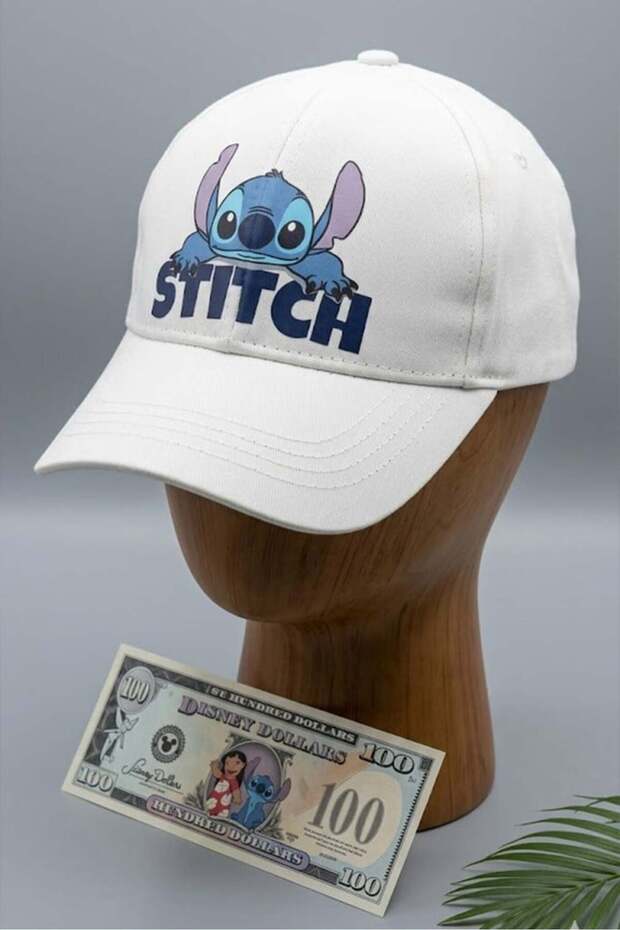 White Stitch Baseball Cap