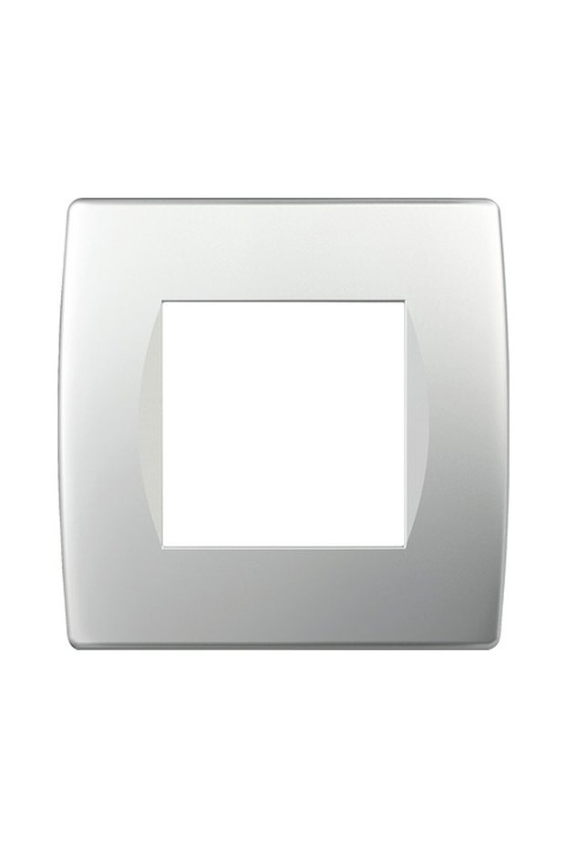 TEM Soft 2-module device frame, silver
