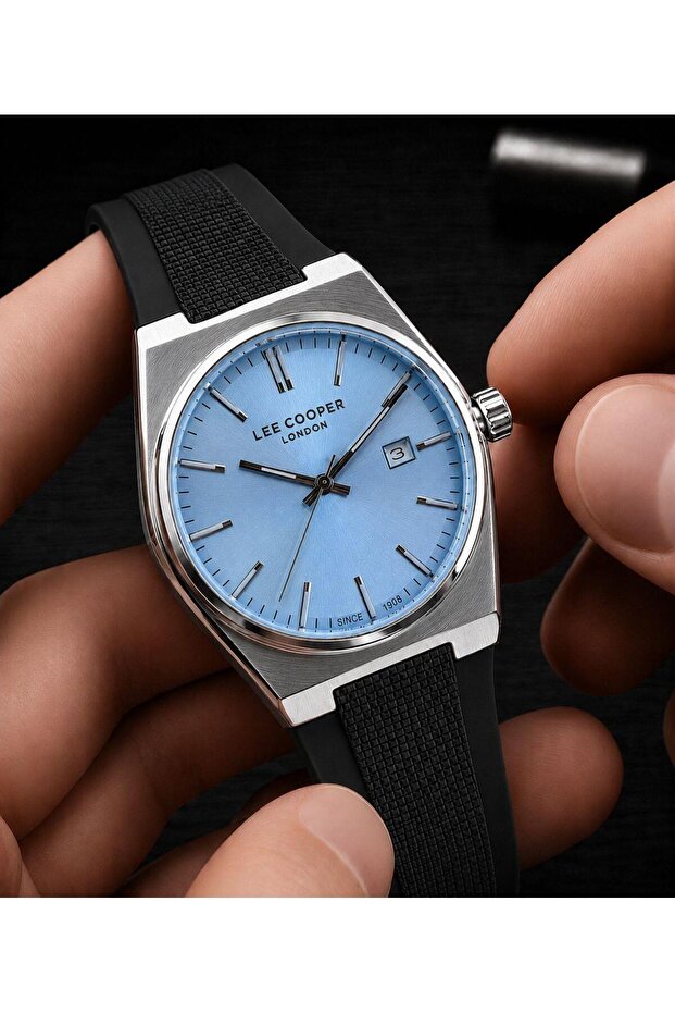 Men's Wristwatch 50 Mt Water Resistant Silicone Cord Vs.Blkt.1089