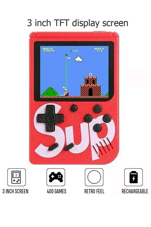 SUP Game Box Plus – 400-in-1 Retro Games Handheld Console – Upgraded Portable Version