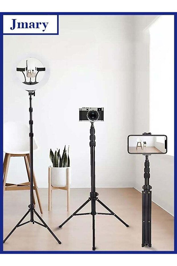 MT-45 Portable Selfie Stick Tripod Stand – 2-in-1 Extendable Phone and Camera Holder