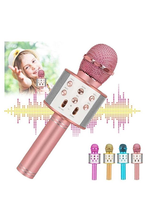 Bluetooth Karaoke Microphone Wireless Portable Singing Microphone for Kids Adults Karaoke Machine for Kids Toys Birthday Gifts Ideas