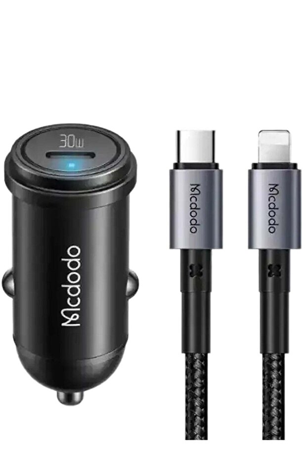 CC-749 PD 30W Fast Car Charger Kit with USB-C to USB-C Cable