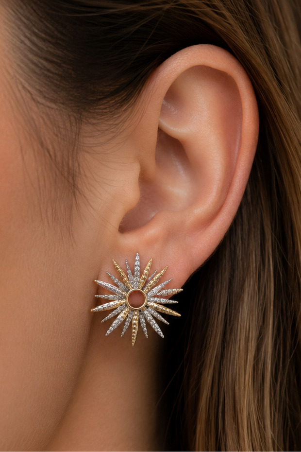 Premium Geometric Stone Women's Earrings