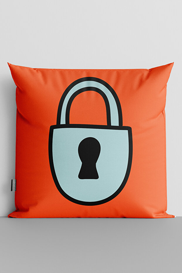 غطاء وسادة مطبوع رقميًا على الوجهين من Popart Lock - 134