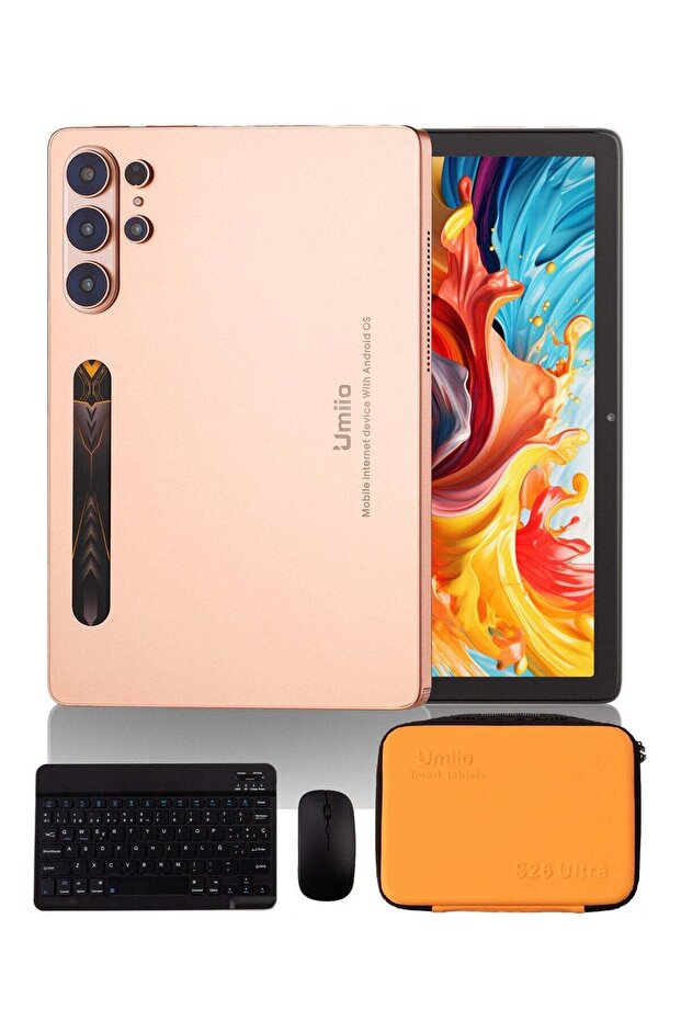 Smart Tablet S26 Ultra 10.1-inch HD Display with Wireless Keyboard & Mouse /Case and EWB Handbag