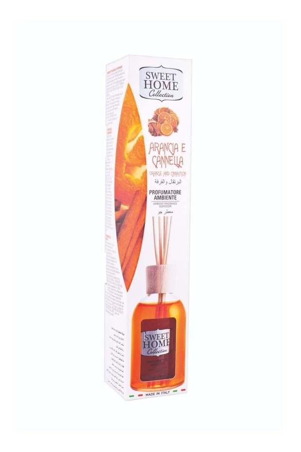 Sweet Home Fragrance Orange & Cinnamon 100ML | Warm Citrus Reed Diffuser for a Cozy Home Atmosphere