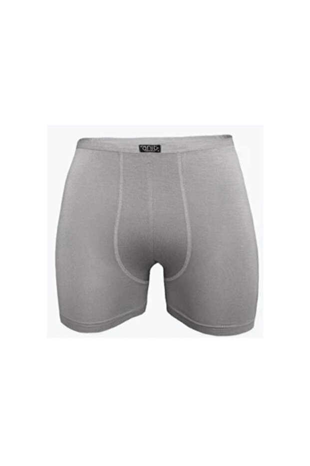 4 Pieces Gray Breathable Special Textured Bamboo Men's Boxer 1273