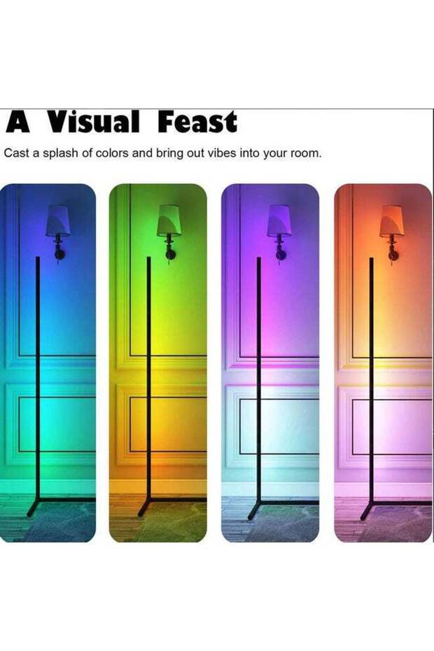 Smart Corner Floor Lamp Multicolour 1.4meter - 3
