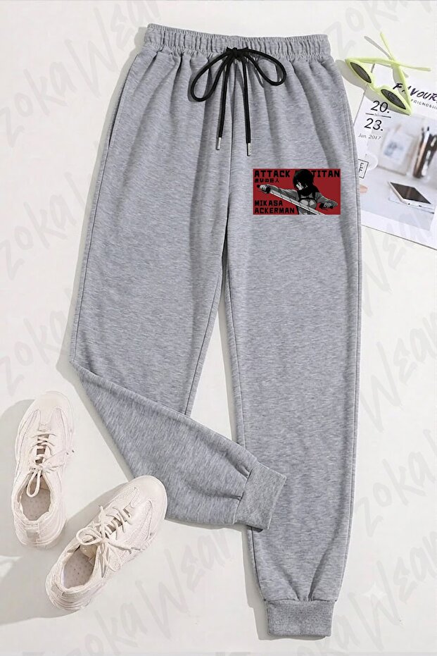Unisex Attack on Titan Mikasa Ackerman Anime K Printed Sweatpants