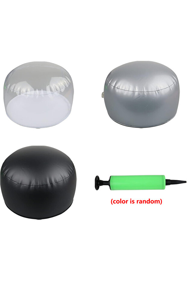 black 3 pack clear Inflatable tabletop display stand hat rack portable hat holder for multiple wigs
