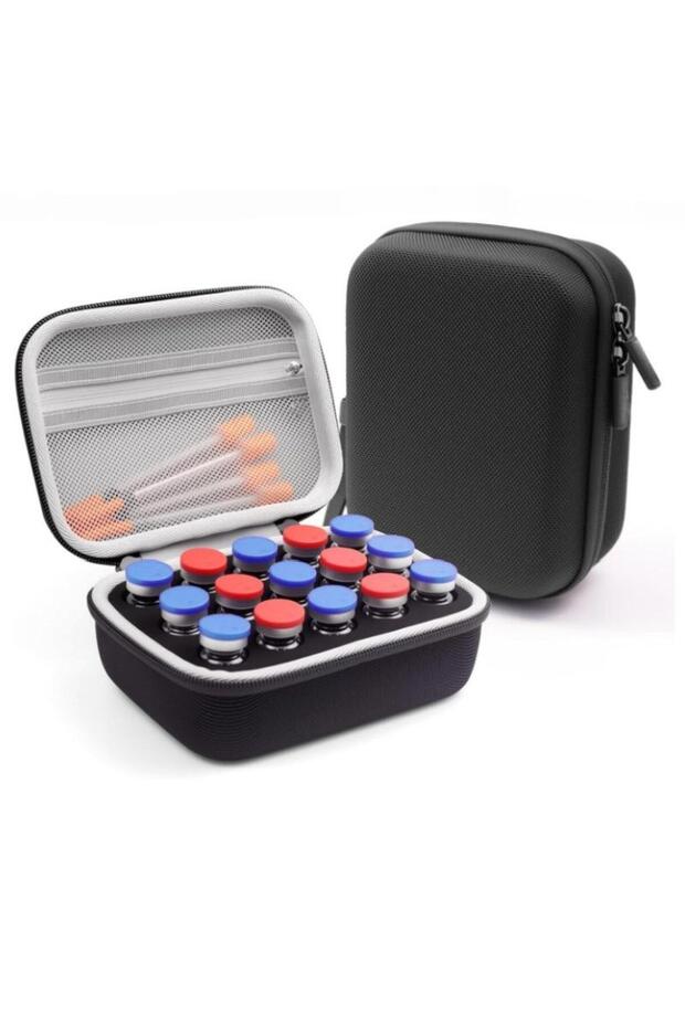 10ML Insulin Vials Storage Case Resistant Waterproof Insulin Organizer Diabetics-EVA Large Capaci...