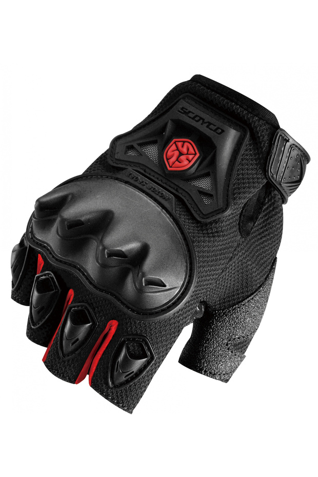 Mc29D Red Half Gloves