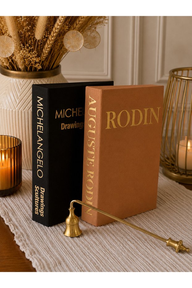 Set of 2 Fabric Decorative Book Boxes – D & Mc Book-Looking Hidden Storage Box