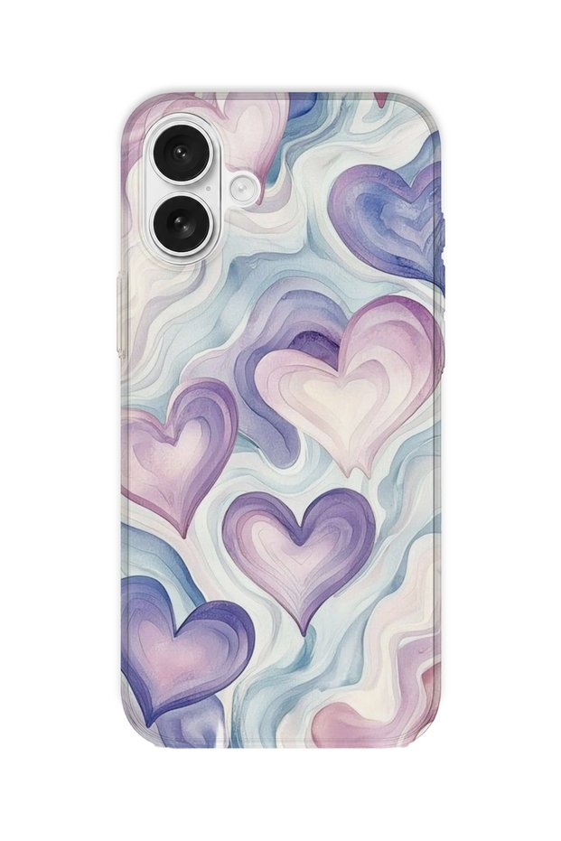 iPhone 16 Plus Compatible Printed Transparent Phone Case |   Collection: Pastelbloom Soft Series