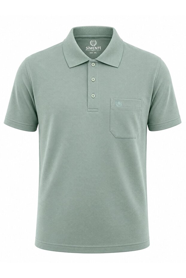 Polo Collar Classic Fit Short Sleeve Men's Jacquard T-Shirt 7651