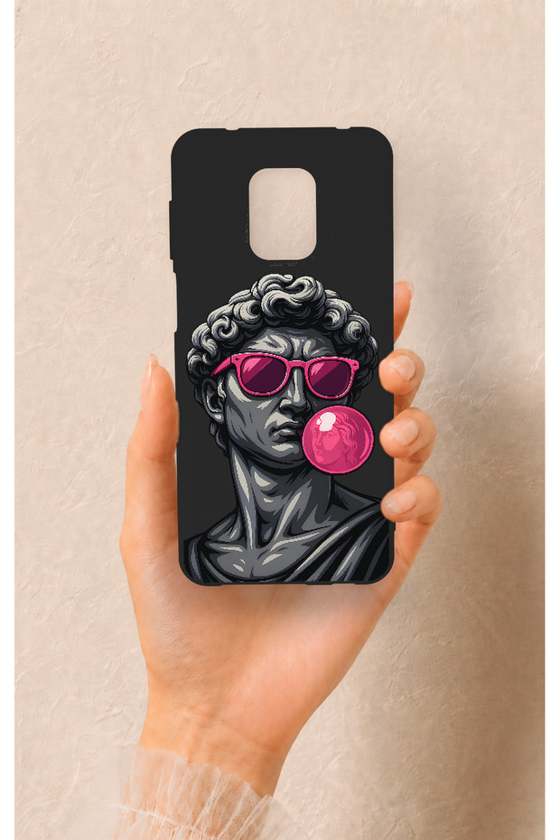 حافظة سيليكون متوافقة مع Redmi Note 9 Pro 9S من Pop David Patterned