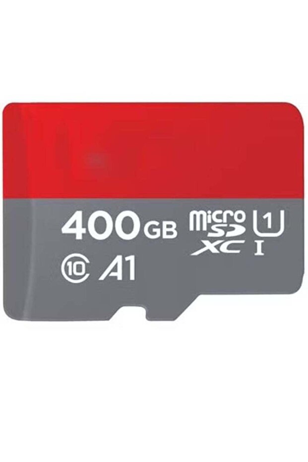 بطاقة ذاكرة MicroSDXC UHS-I A1 بسعة 400 جيجابايت مع محول، سرعة قراءة تصل إلى 100 ميجابايت/ثانية