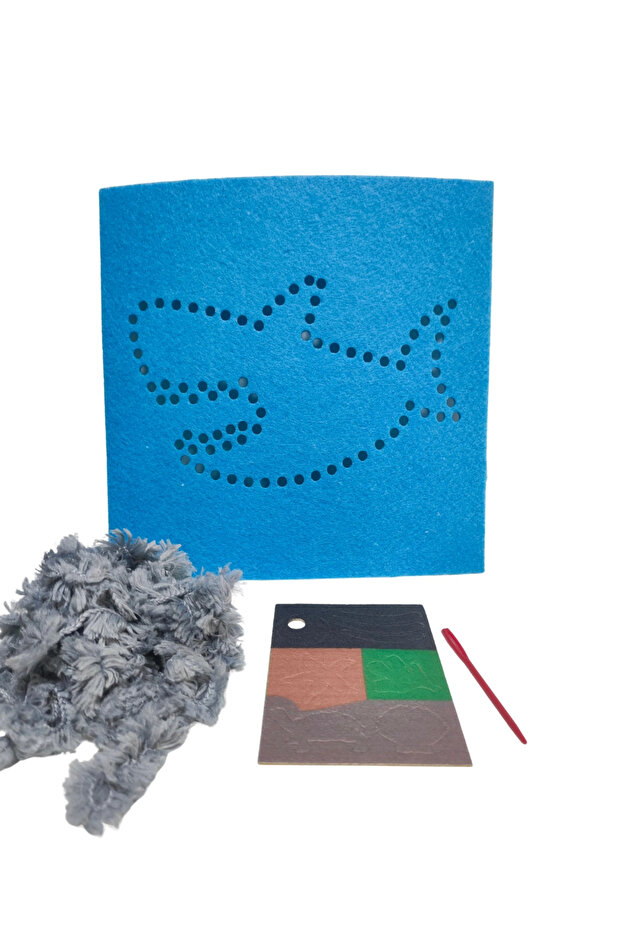 Felt Shark Knitting Set | Do It Yourself (DIY) Children's Craft Activity | Felt Hobby Set