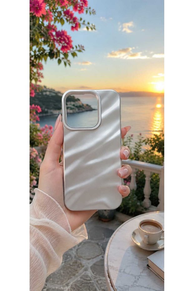 Summer Breeze Shiny Silicone Phone Case Compatible with iPhone 16 Pro