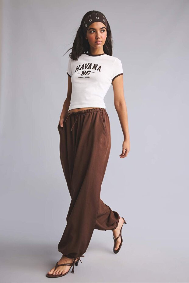 Balloon Fit Linen Blend Trousers I5038Ax26Hs
