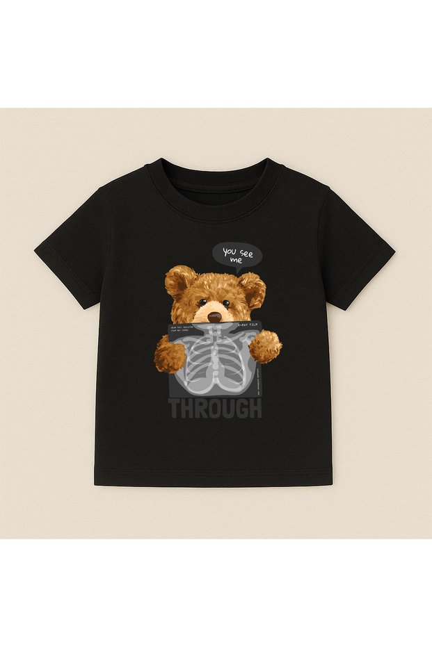 Printed Crew Neck Cotton Short Sleeve Kids and Youth T-Shirt