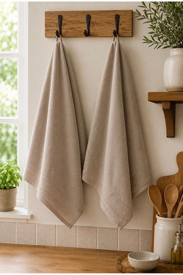 Kitchen and Hand & Face Towel Set, Set of 2, 40*50 cm