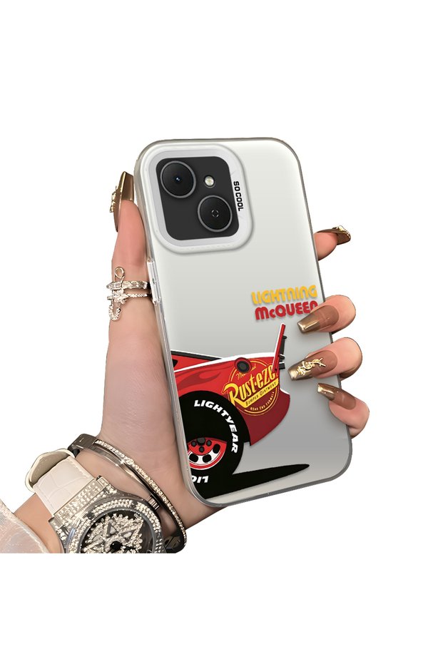 Tecno Spark 40C Compatible Hard Acrylic Back Silicone Edge Lens Protection Case