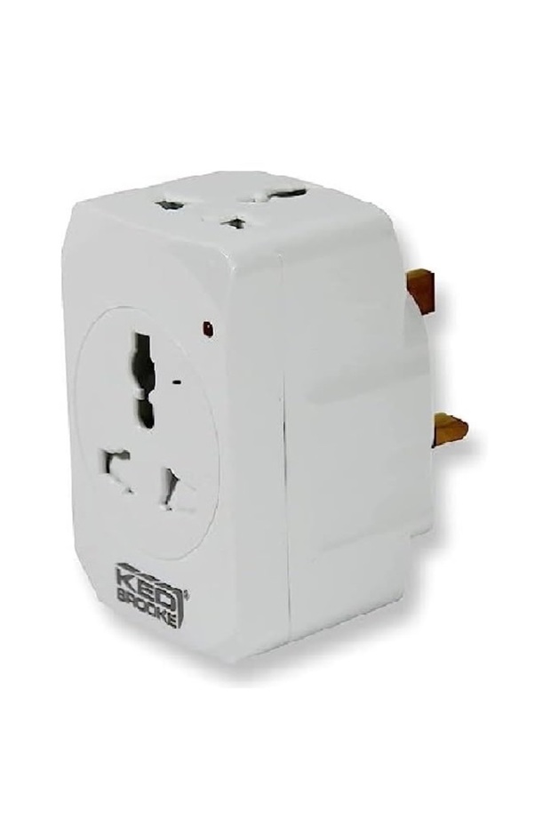 ESMA Certified 13A UK UAE Adapter Fused 3-Way Universal Socket Multi-Plug for Travel, Home, Work etc..