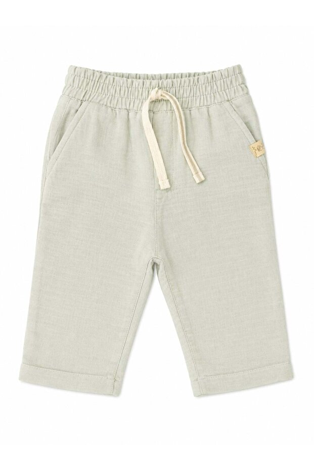 Baby Boy Blue Muslin Pants