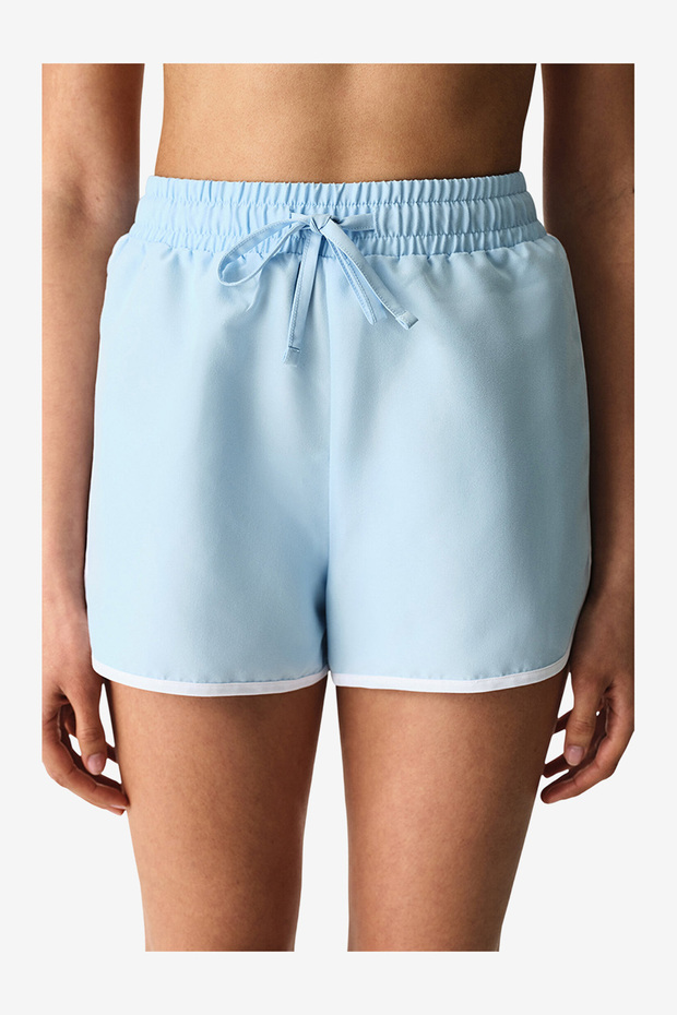 Women Lily Sea Light Blue Beach Shorts