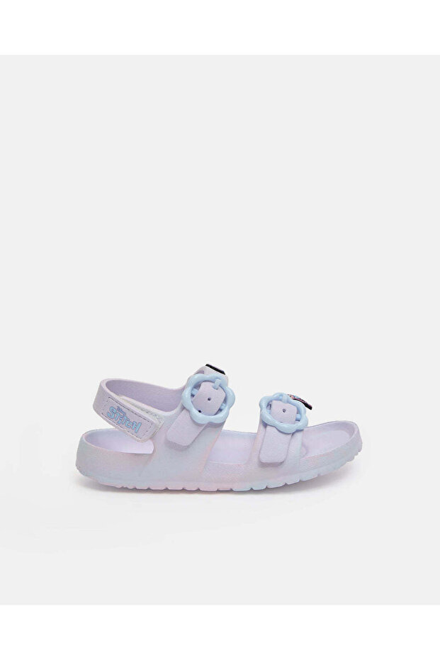 Girls Lilac Stitch Sandals