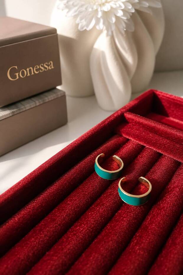 Summer Colorful Ring | Gold Detailed Stainless Adjustable Ring