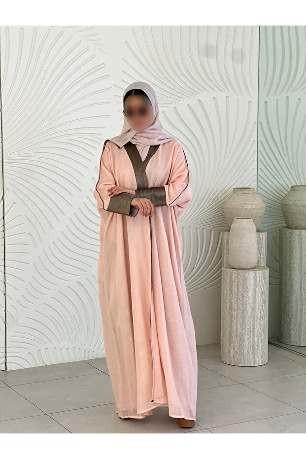 عباية بشت نسائي لنن قماش فاخر
