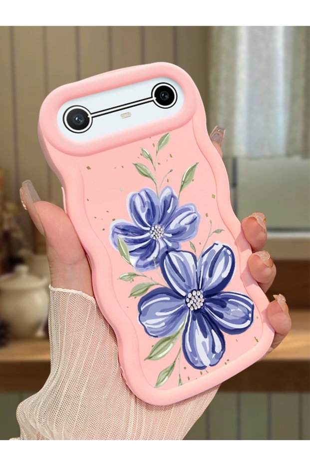 Tecno Pova Slim Compatible Case Camera Protector Pink Silicone Couple Phone Case Floral Pattern