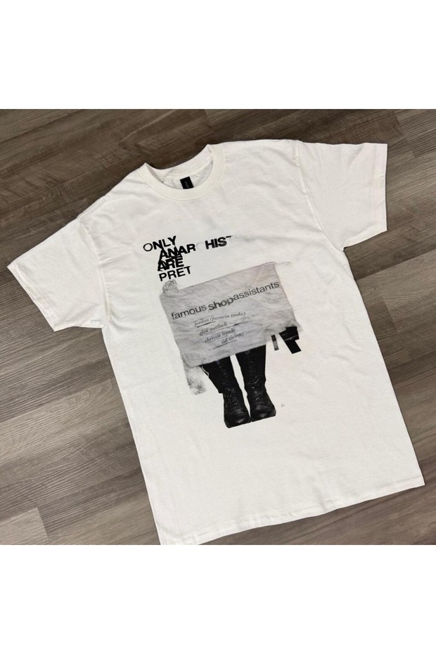 Only Anarchists Are Pretty Printed Unisex Oversize T-Shirt