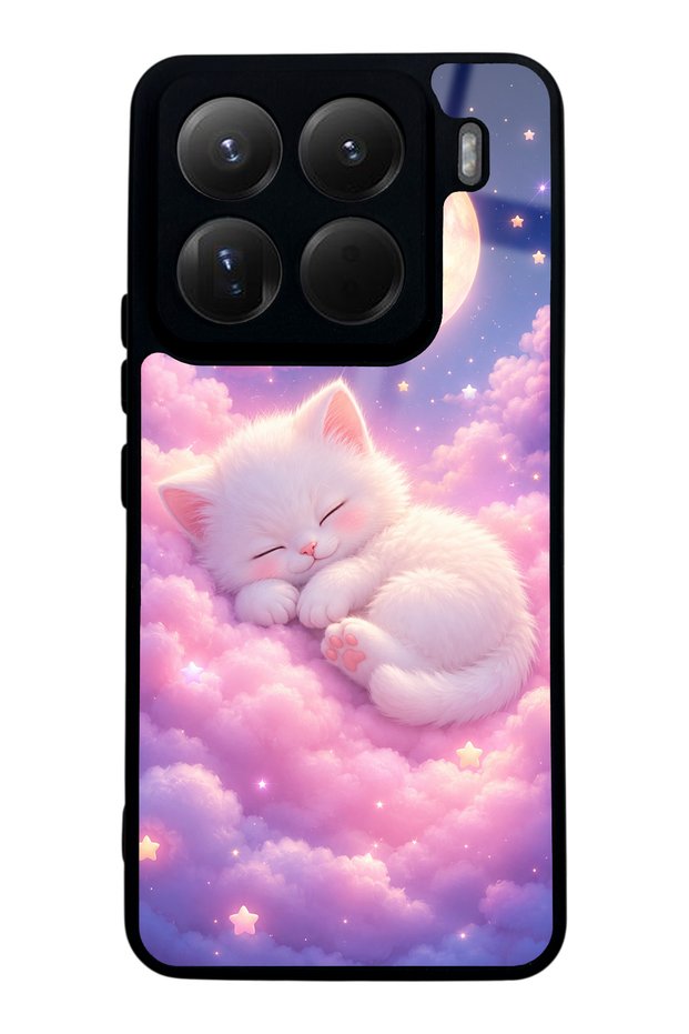 Xiaomi 15Pro Moonlit Dream Kitten Design Glossy Phone Case