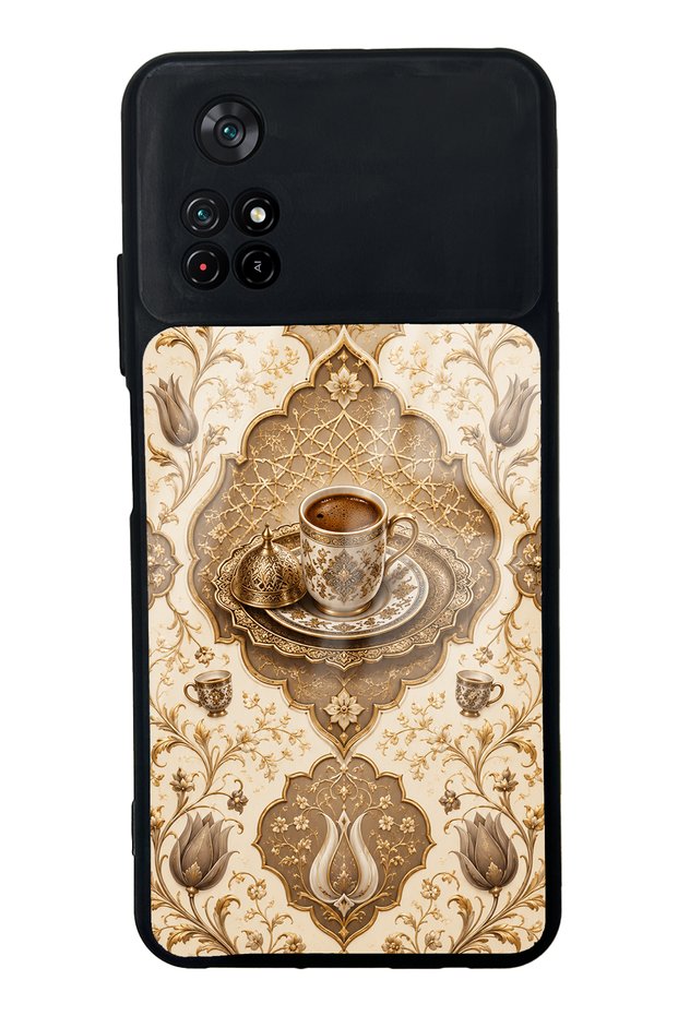 Xiaomi Poco M4 Pro Ivory Ottoman Coffee Designed Glossy Phone Case