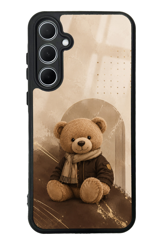 Samsung A35 Cozy Teddy Design Glossy Phone Case