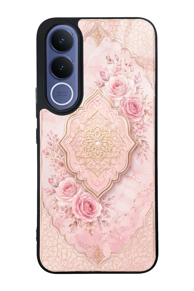Vivo V70 Fe Blush Ottoman Rose Design Glossy Phone Case