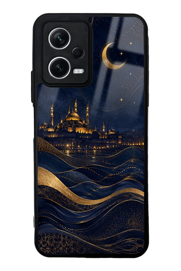 Xiaomi Redmi Note 12 5g Golden Crescent Bosphorus Design Glossy Phone Case