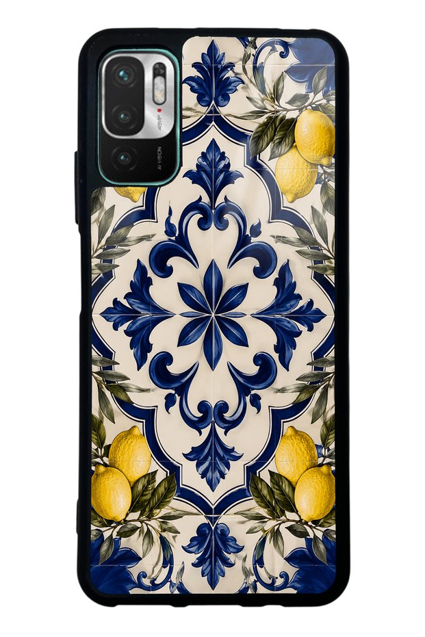 Xiaomi Redmi Note 10 5g Royal Lemon Mosaic Design Glossy Phone Case