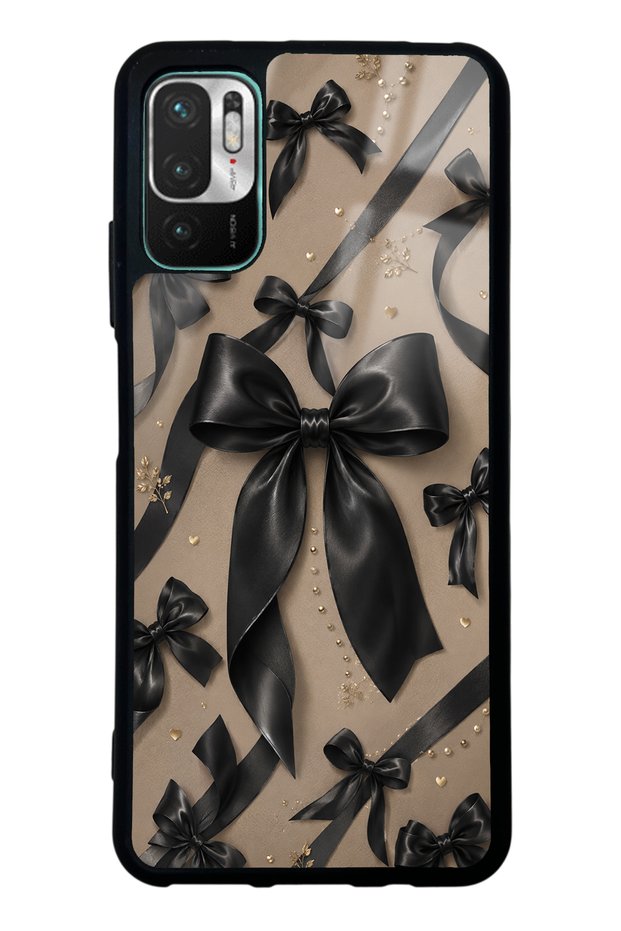 Xiaomi Redmi Note 10 5g Glossy Phone Case with Midnight Bow Design