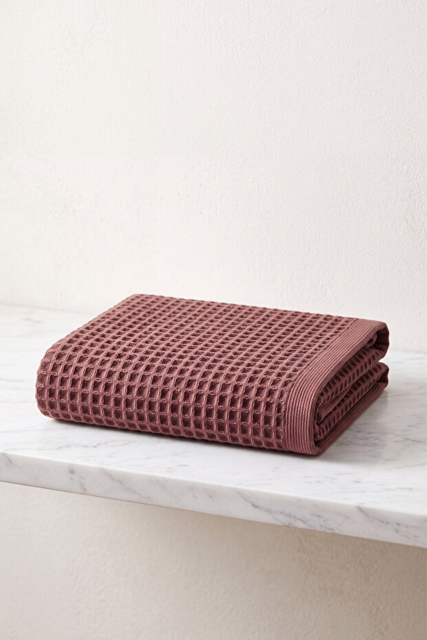 Waffle Bath Towel Peshtemal 90X180 cm Single 100% Cotton Large Size Beach Spa Towel
