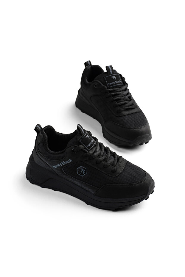 Unisex Black Comfortable Fit Flexible Orthopedic Sneaker