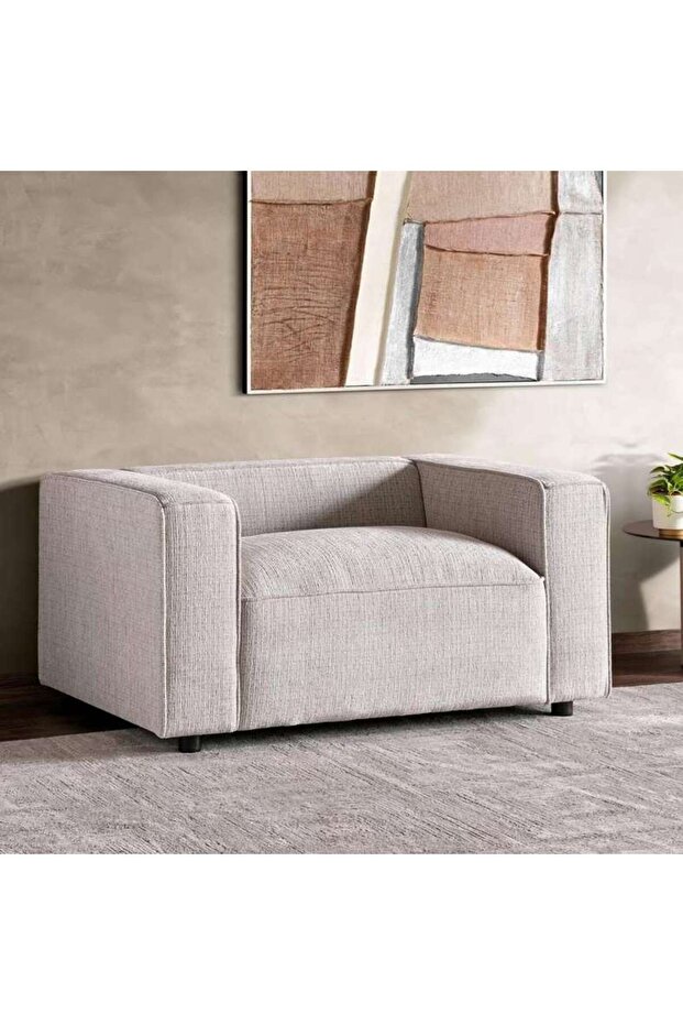 KHIZAR SINGLE SEATER SOFA - BEIGE
