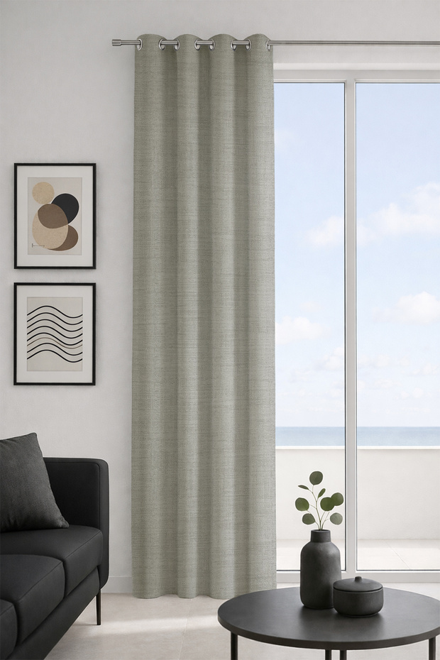Osaka Gray Custom Size Background Curtain 100X270 1X2.5 Pile