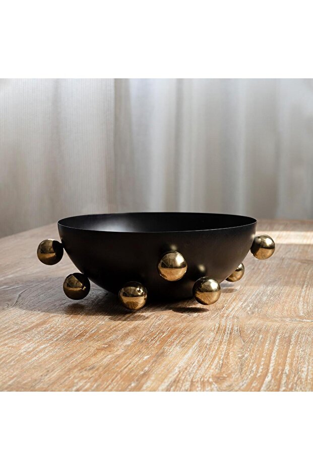 Bubble Stainless Steel Decorative Bowl - 31 cm