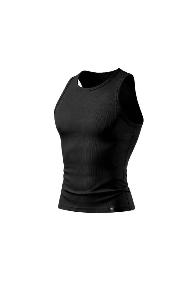 Men's Slim Fit Ribbed Sports Tank Top
